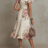 Aida - Elegante vestido midi de satén