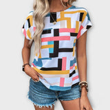 Mónica - Blusa de manga corta elegante