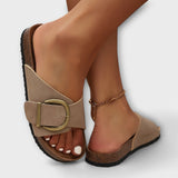 Margarita - Sandalias de corcho para mujer con diseño de hebilla