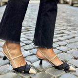 Floreta - Elegantes zapatos slingback