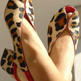 Luisa - Sandalias con estampado de leopardo