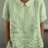 Liliana - Blusa Elegante con Bordado Floral