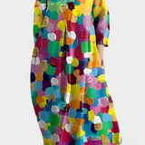 Ana - Vestido Fluido con Estampado Elegante