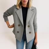 Marta - Abrigo Chic con Tejido de Punto