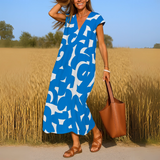 Magdalena - Vestido fluido con escote en V