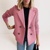 Marta - Abrigo Chic con Tejido de Punto