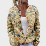 Claudia - Cardigan Floral de Otoño