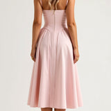Odette - Vestido midi con corpete estructurado