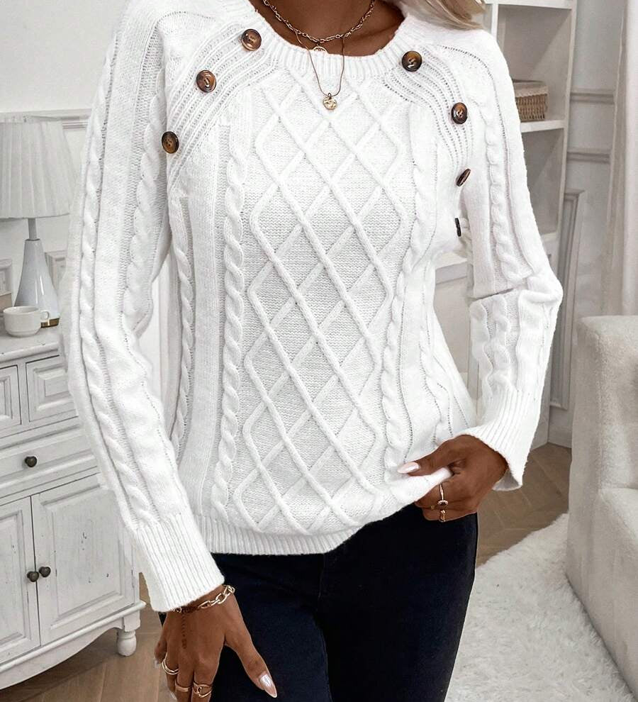 Francisca - Camisola de Tejido con Botones