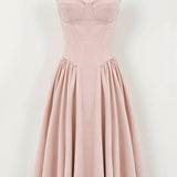 Odette - Vestido midi con corpete estructurado