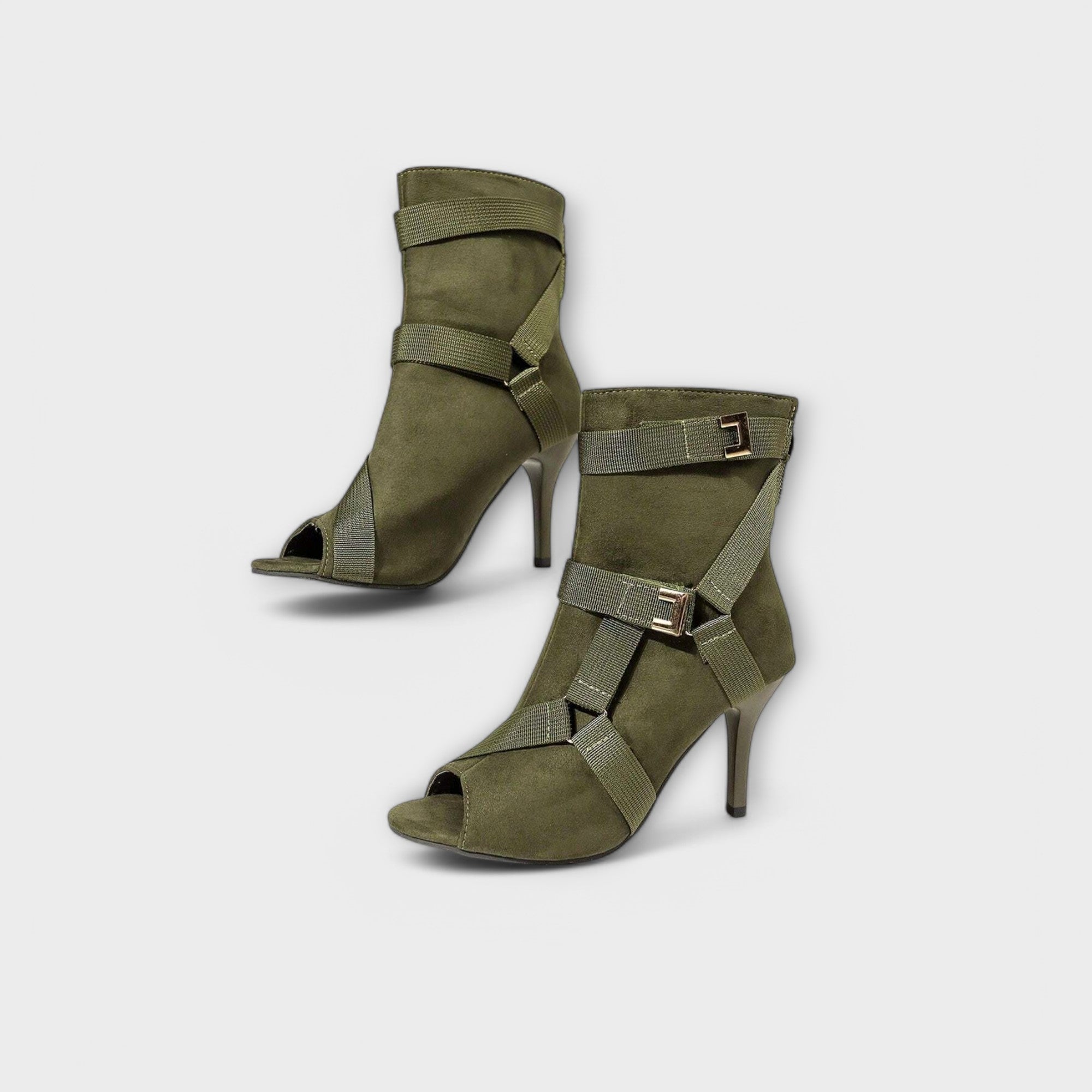 Luisa - Sandalias elegantes de punta abierta con tacón