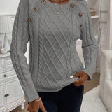 Francisca - Camisola de Tejido con Botones