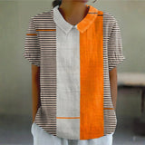 Lena - Camisa Rayas en Bloque de Colores
