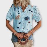 Emilia - Blusa con escote en V