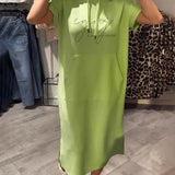 Sásquia - Vestido casual con capucha elegante