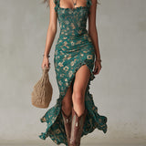 Zara - Vestido maxi bohemio retro