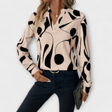 Catarina - Blusa chic de manga larga