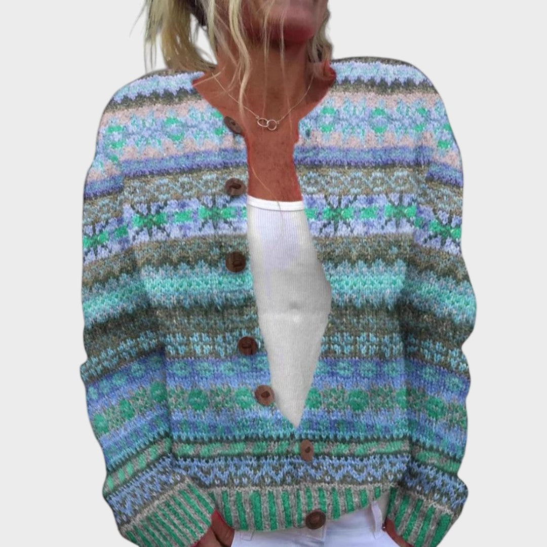 Isabelita - Cardigan Floral de Otoño