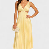 Camila - Vestido Midi Sem Mangas Elegante