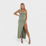 Sarela - Vestido largo con costados abiertos
