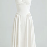 Odette - Vestido midi con corpete estructurado