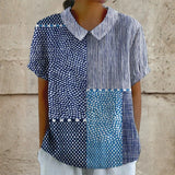 Alina - Blusa con Estampado Patchwork
