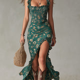 Zara - Vestido maxi bohemio retro