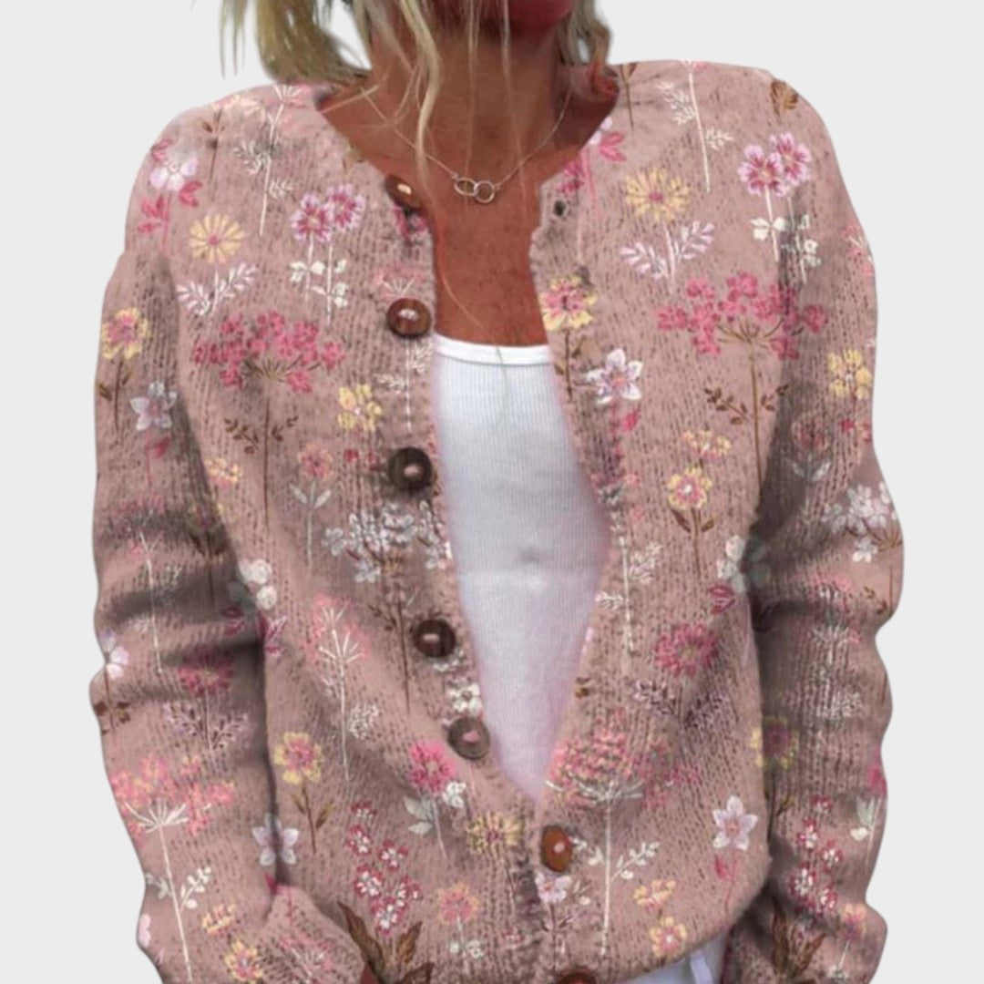 Raquelina - Cárdigan Floral de Otoño