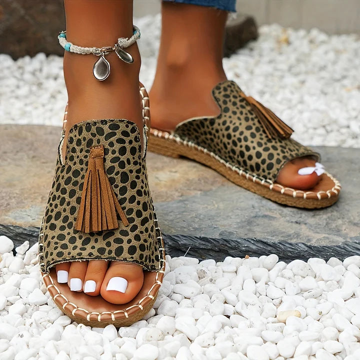 Leena - Sandalias Ortopédicas Planas Confortables y Elegantes