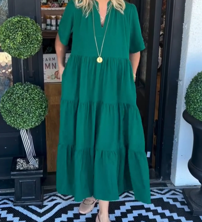 Carlota - Vestido Maxi con Movimiento Elegante