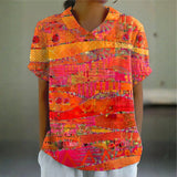 Isabel - Blusa con Estampado Abstracto