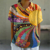 María - Camisa Patchwork Rayos de Sol