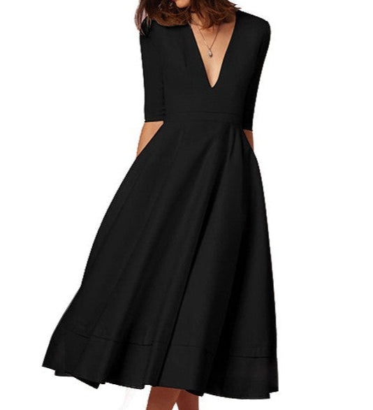 Laura - Elegante Vestido Midi Femenino