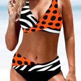 Lorena - Bikini Colorido y Radiante de Estampado Vibrante