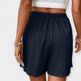 Shorts Elegantes con Pliegues