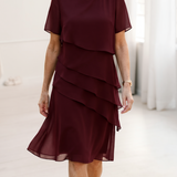 Lía - Vestido Ruffle de Conforto Elegante