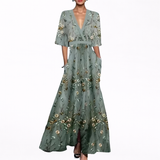 Valentina - Vestido Maxi Chic con Escote Elegante