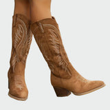 Botas occidentales bordadas y elegantes para Valentina