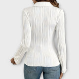 Natalia - Blusa de manga larga elegante