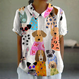 Tina - Camisa con Estampado de Perros