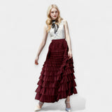 Falda Elegante con Detalle de Tulia