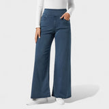 Irene - Pantalones de mezclilla de corte largo