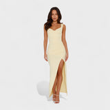 Sarela - Vestido largo con costados abiertos
