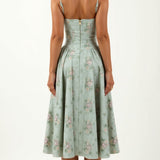 Odette - Vestido midi con corpete estructurado