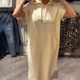 Sásquia - Vestido casual con capucha elegante