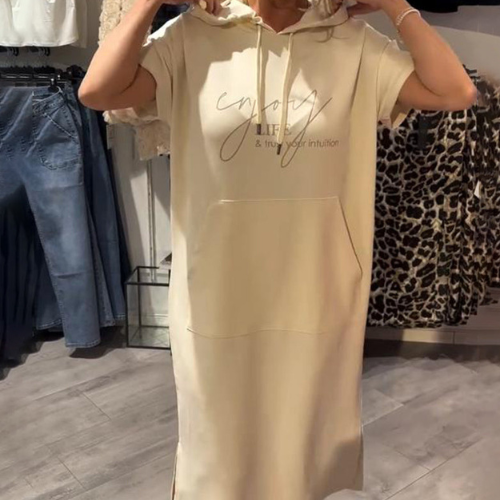 Sásquia - Vestido casual con capucha elegante