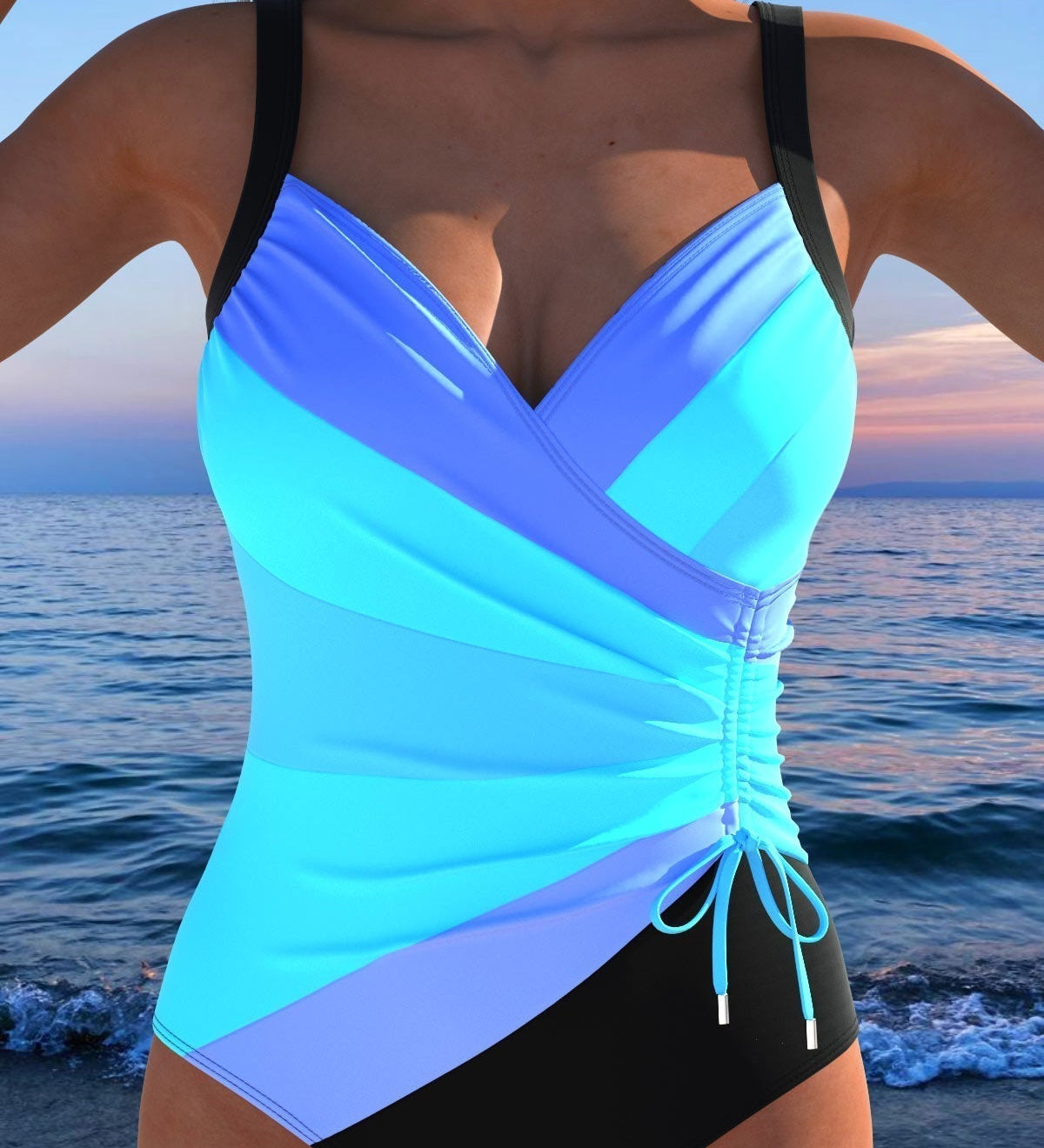 Alma - Bañador Envolvente con Estampado Vibrante y Colorido