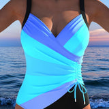 Alma - Bañador Envolvente con Estampado Vibrante y Colorido
