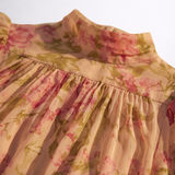 Rosalía - Vestido Largo Floral en Chiffon