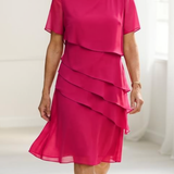Lía - Vestido Ruffle de Conforto Elegante